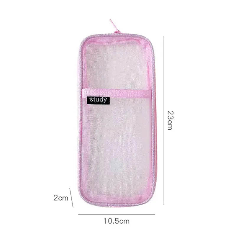 Transparent Mesh Double-Layer Pencil Case – Lightweight & Stylish | Go Clear Bag