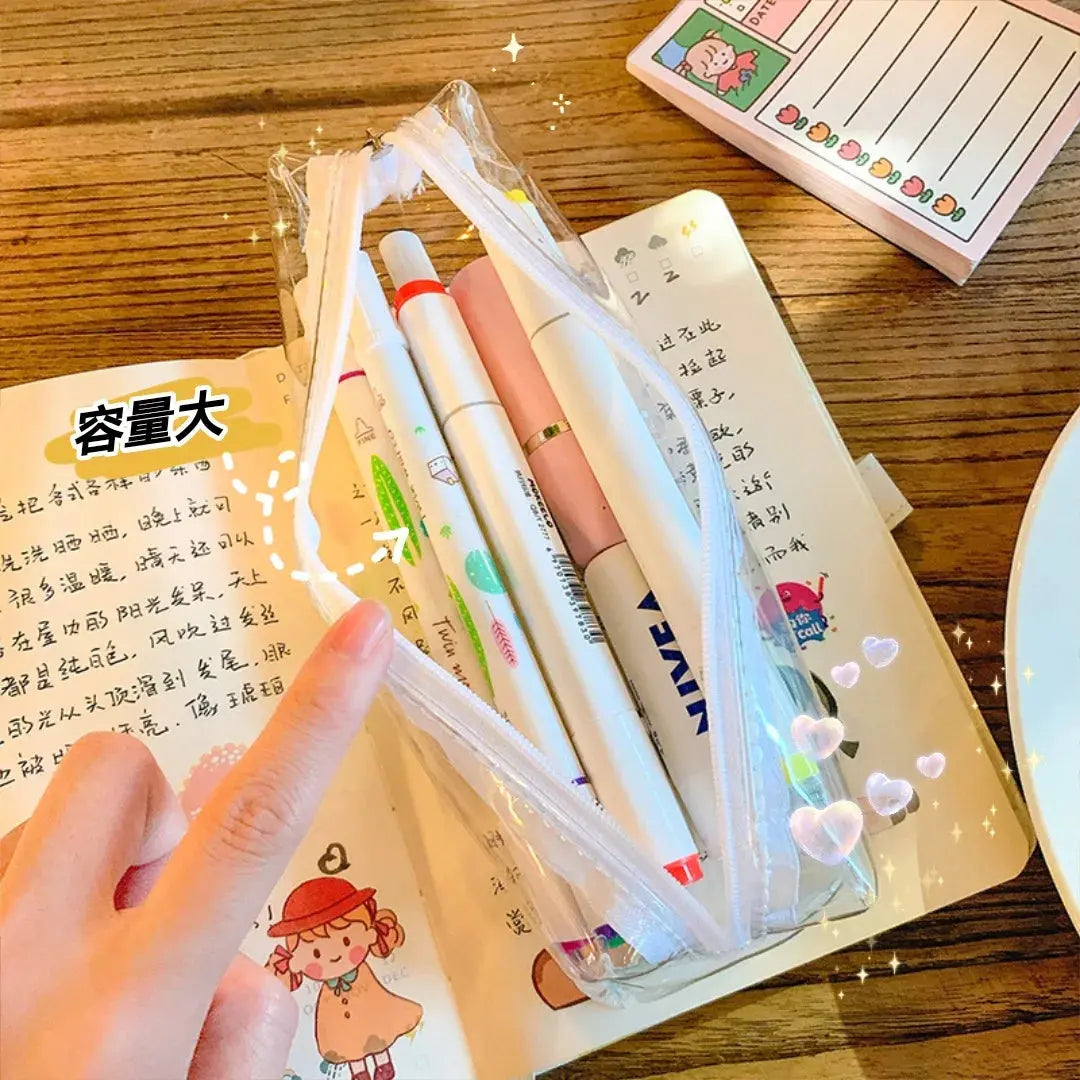 Transparent Stationery Bag | Exam Special Pencil Case | Go Clear Bag