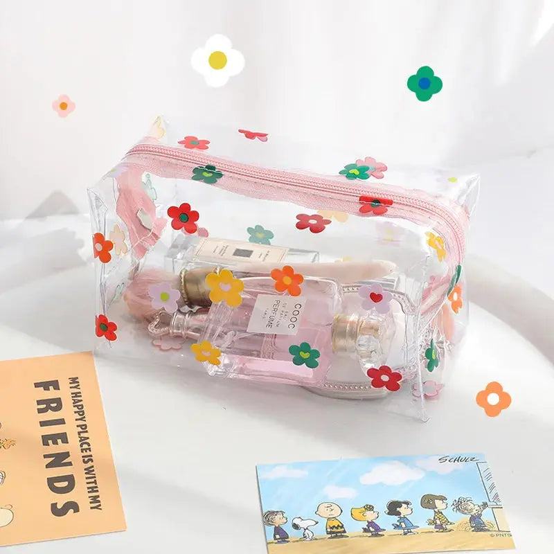 Big Waterproof Transparent Pencil Case | Kawaii Stationery | Go Clear Bag