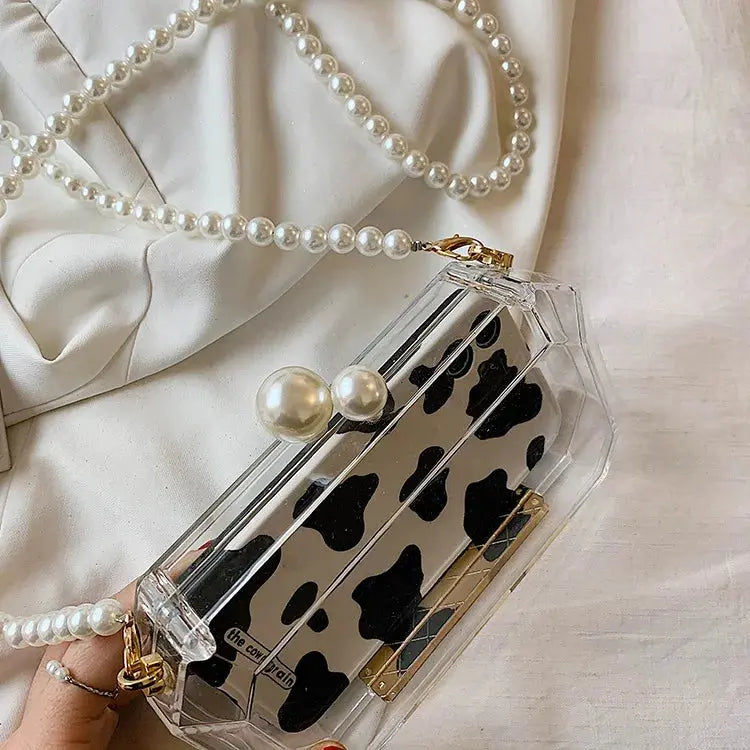 Fashion Clear Acrylic Box Clutch | Go Clear Bag