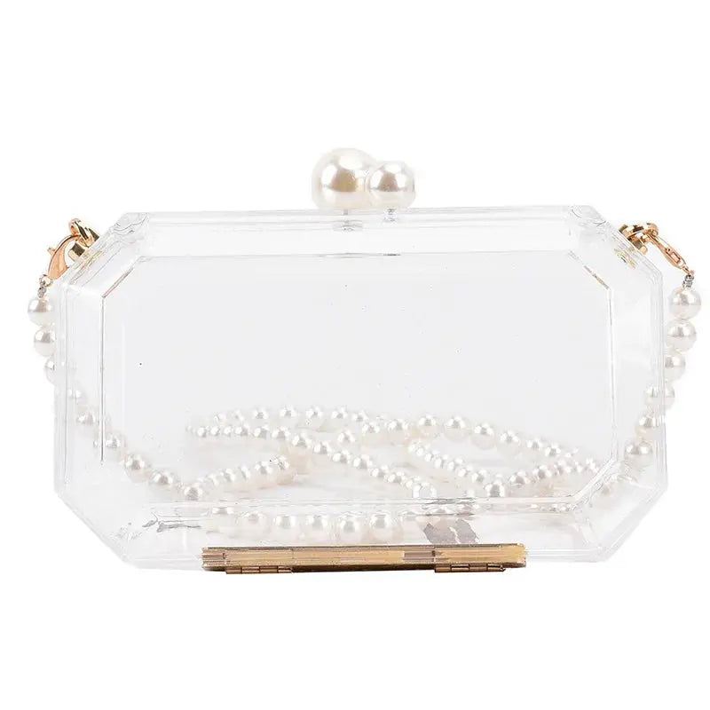 Fashion Clear Acrylic Box Clutch | Go Clear Bag