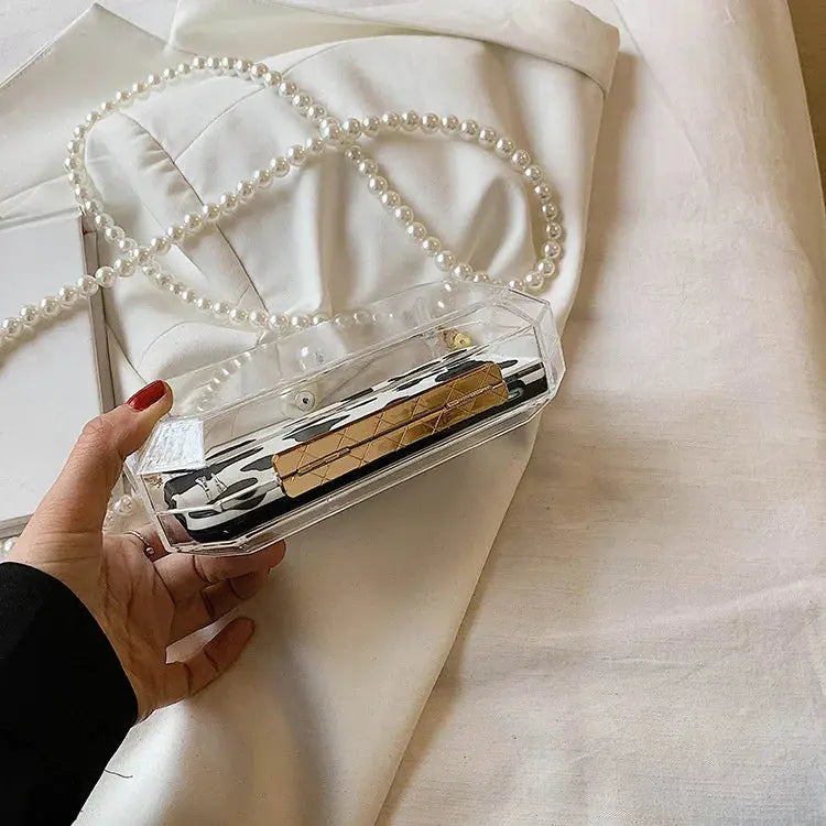 Fashion Clear Acrylic Box Clutch | Go Clear Bag